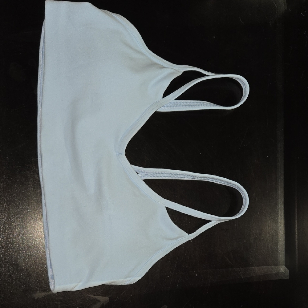 White Sports Bra